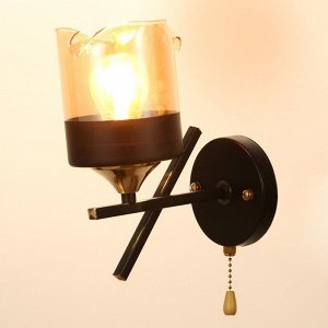 Бра "Либель" E27 40Вт черный 10х20х23,5 см