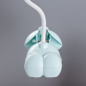 Настольная лампа «Робот» LED 5 Вт USB АКБ лазурный 11.8x7.8x31 см RISALUX