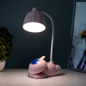 Настольная лампа «Робот» LED 5 Вт USB АКБ розовый 11.8x7.8x31 см RISALUX