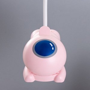 Настольная лампа «Робот» LED 5 Вт USB АКБ розовый 11.8x7.8x31 см RISALUX