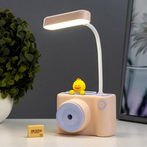 Настольная лампа "Фотоаппарат" LED 2Вт USB АКБ МИКС 10х6,5х23 см