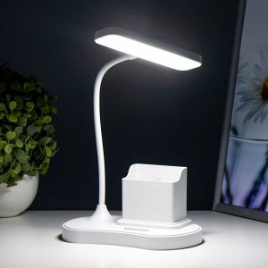 Настольная лампа "Деко" LED 3Вт USB АКБ белый 14x7x34 см RISALUX