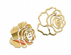 3D зеркальная наклейка "Розы" 2 шт