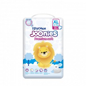 JOONIES Premium Soft Подгузники-трусики, размер XL (12-17 кг), 38 шт.