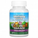 Nature&#039;s Plus, Source of Life, Animal Parade, добавка для укрепления детского иммунитета, вкус натуральных тропических ягод, 90 животных