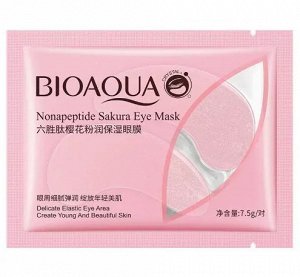 Bioaqua Маска-патчи для кожи вокруг глаз с пептидами и экстрактом цветов сакуры 7,5 г