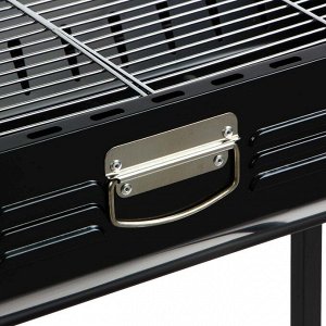GRILLBOOM Мангал портативный, складной, 120х31х62см, рабочая поверхность 66х30см, железо