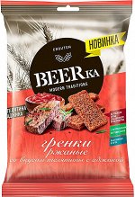 Гренки ржаные BEERka 60г Телятина с аджикой