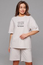 Женский летний костюм из футера двухнитки .