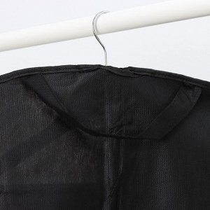 Чехол для одежды, 60x100 см, цвет чёрный