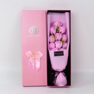 Большой букет роз из мыла подарочный на 8 марта 11 роз