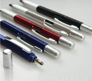 Ручка с крестовой отверткой с обратной стороны, Материал ручки: пластик Цвет: ЧЕРНЫЙ,СЕРЕБРЯНЫЙ,КРАСНЫЙ,СИНИЙ