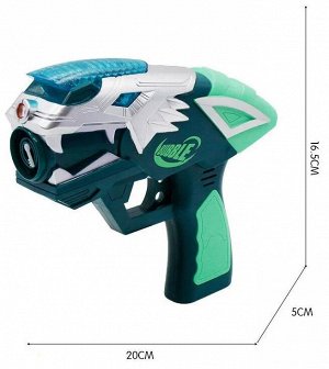Пистолет-бластер (Генератор мыльных пузырей) с видео-проектором и звуковыми эффектами