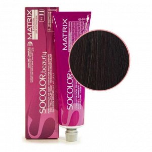 Matrix Крем-краска для волос / Socolor beauty 4MA, шатен мокка пепельный, 90 мл