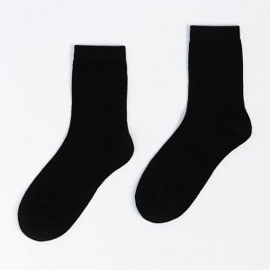 Носки детские, цвет чёрный, размер 12-14