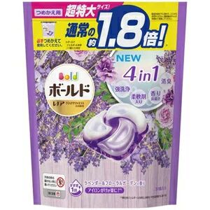 BOLD  4 D Капсулы 20 шт гелевые для стирки белья аромат лаванды и  садовых цветов 20 шт, Япония