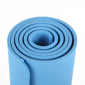 Коврик для йоги 61*173*0.6 см(голубой)