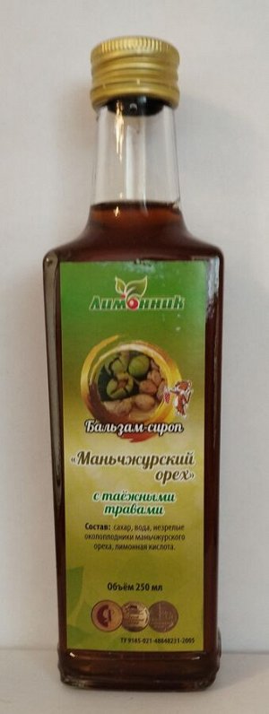 Бальзам-сироп "Маньчжурский орех"