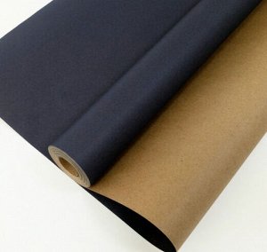 Упаковочная бумага, Крафт 70гр (0,7*10 м) Экошик, Темно-синий, 1 шт.