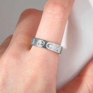Кольцо F*CK, цвет серебро, безразмерное