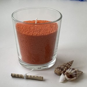 Воск ароматизированный гранулированный для насыпных свечей. Оранжевый. 300 г.