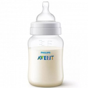 Авент бутылочка из полипропилена anti-colic с силиконовой соской 260мл (scf813/17)