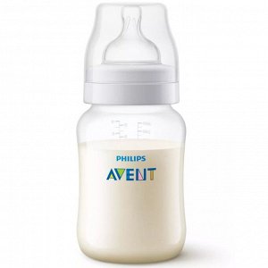 АВЕНТ БУТЫЛОЧКА ИЗ ПОЛИПРОПИЛЕНА ANTI-COLIC С СИЛИКОНОВОЙ СОСКОЙ 260МЛ (SCF813/17)