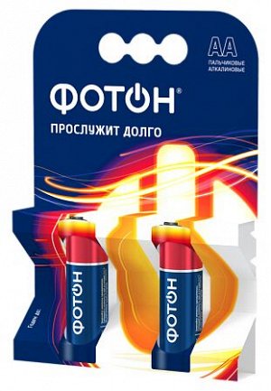 ФОТОН Набор батареек пальчик. AA LR6 ОP2, 2шт.