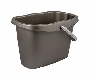 Ведро "Step" 13л 38х28,5х25см, цв.антрацит