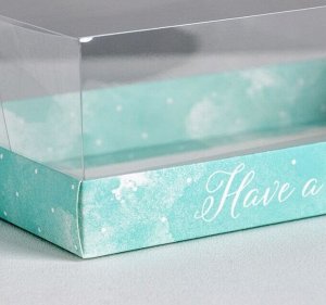 Товарный знак отсутствует Коробка для десерта «Have a nice day», 22 х 8 х 13,5 см