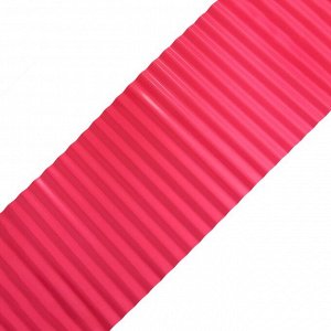 Лента бордюрная, 0.2 x 9 м, толщина 0.6 мм, пластиковая, гофра, розовая