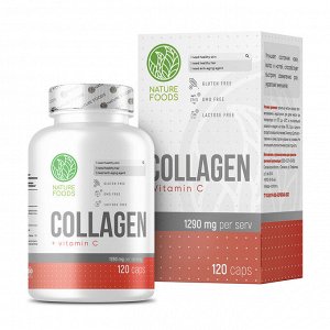 Nature Foods Collagen + Vitamin C Коллаген+Витамин С, 120 капс