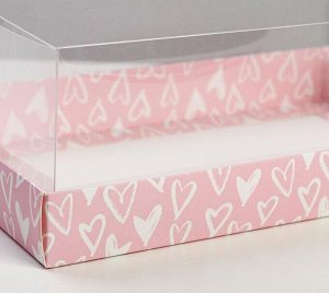 Товарный знак отсутствует Коробка для десерта love, 22 х 8 х 13,5 см