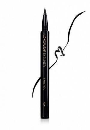 Стойкая подводка-маркер для век Longwear eyeliner, тон черный ультраматовый