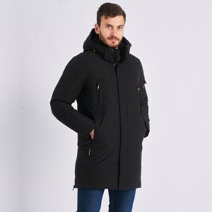 Куртка-пуховик мужская утеплённая чёрная