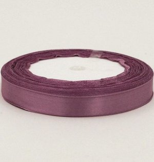 Лента атлас 1,2 см х 25 ярд цвет светло-пурпурный  № 091  HS-50-1