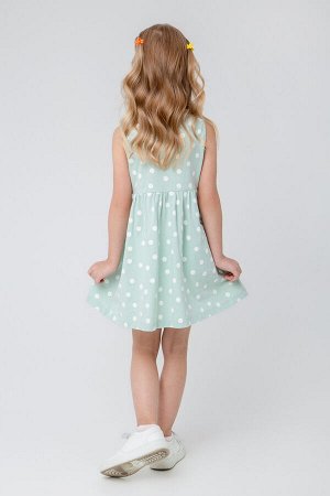Платье для девочки Crockid КР 5589 голубая дымка, маленькие ромашки к398