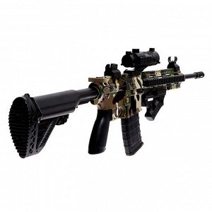 Штурмовая винтовка M416, стреляет гелевыми пулями, работает от аккумулятора