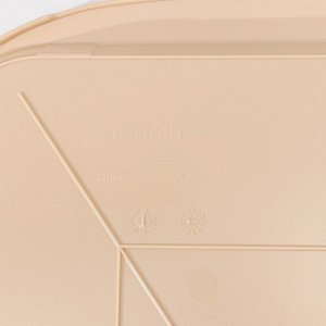 Поднос для подачи, 49,5x35 см, пластик, бежевый