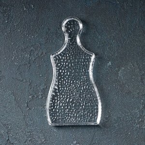 Блюдо стеклянное сервировочное «Флес», 18x8,8 см
