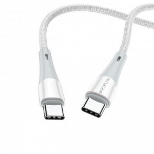 USB кабель Borofone Superior Type-C - Type-C 60W, 3A