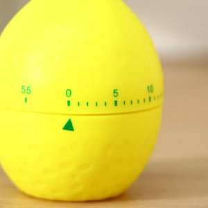 Таймер механический Доляна «Лимон», кухонный, 6x6x8 см, жёлтый