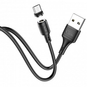 Магнитный USB кабель Hoco Magnetic Charging Cable MicroUSB 2.4A
