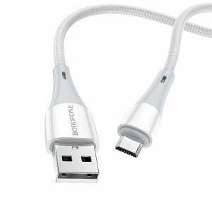 USB кабель Borofone Superior MicroUSB 2.4A