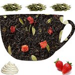 Чай чёрный Клубника со взбитыми сливками, 500 гр.