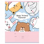 Тетрадь школьная 18л., КЛЕТКА MESHU &quot;&quot;Best friends&quot;&quot;