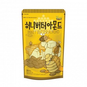 HBAF Миндаль с медово-сливочным вкусом  120  гр