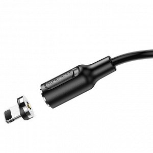 Магнитный USB кабель Borofone Magnetic Charging Cable For Lightning 2.4A