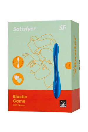 Многофункциональный вибратор для пар Satisfyer Elastic Game, синий