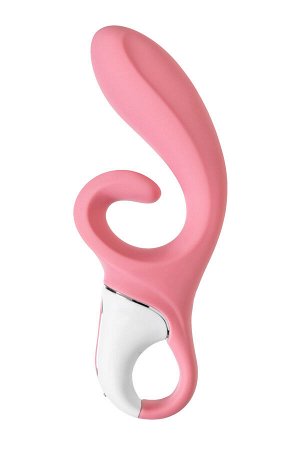 Нереалистичный вибратор Satisfyer Hug me, силикон, розовый